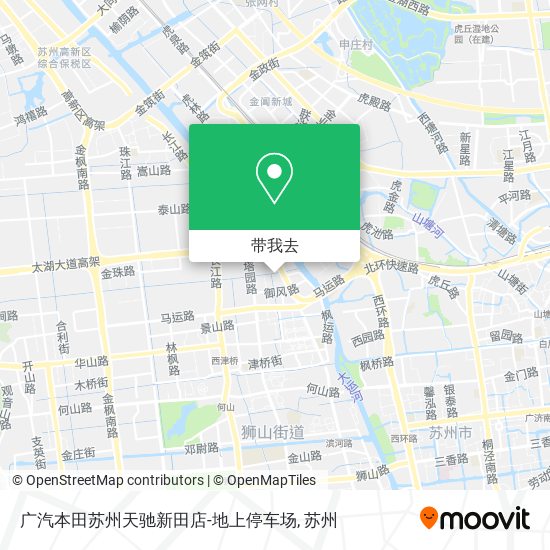 广汽本田苏州天驰新田店-地上停车场地图
