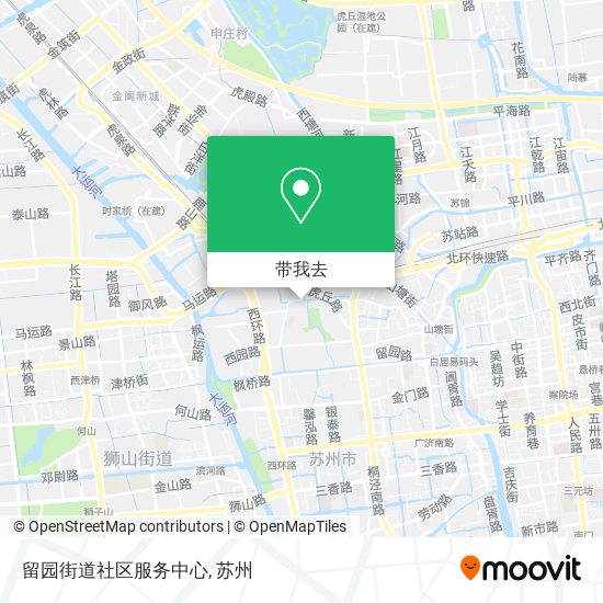 留园街道社区服务中心地图