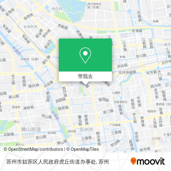 苏州市姑苏区人民政府虎丘街道办事处地图