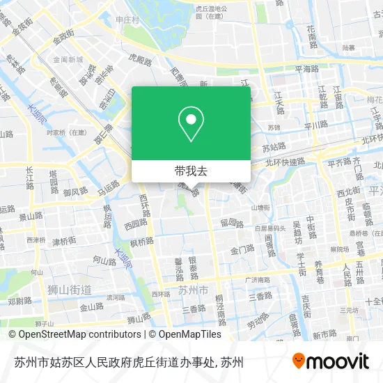 苏州市姑苏区人民政府虎丘街道办事处地图