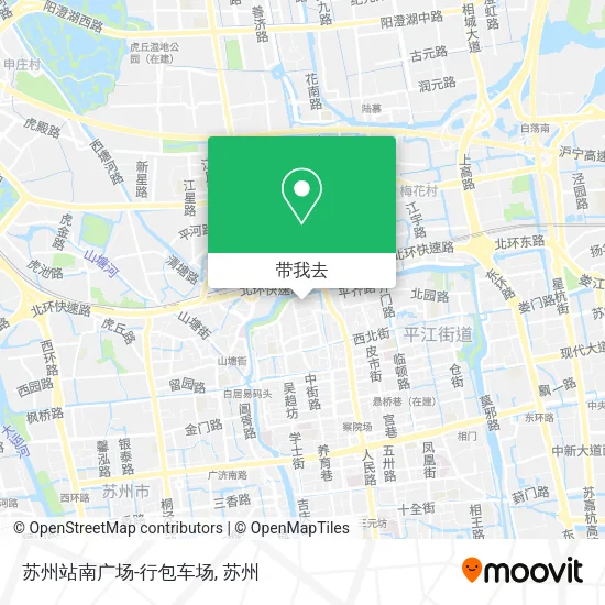 苏州站南广场-行包车场地图