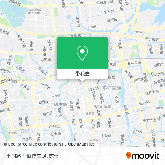 平四路占道停车场地图
