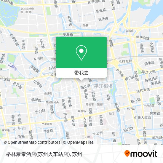 格林豪泰酒店(苏州火车站店)地图