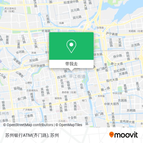 苏州银行ATM(齐门路)地图