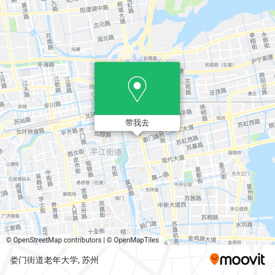 娄门街道老年大学地图