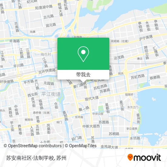 苏安南社区-法制学校地图