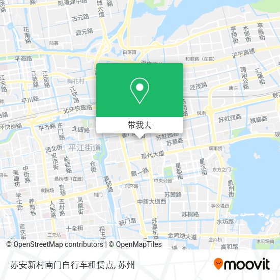 苏安新村南门自行车租赁点地图