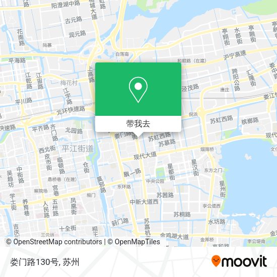 娄门路130号地图