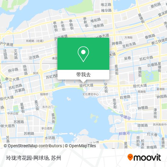玲珑湾花园-网球场地图