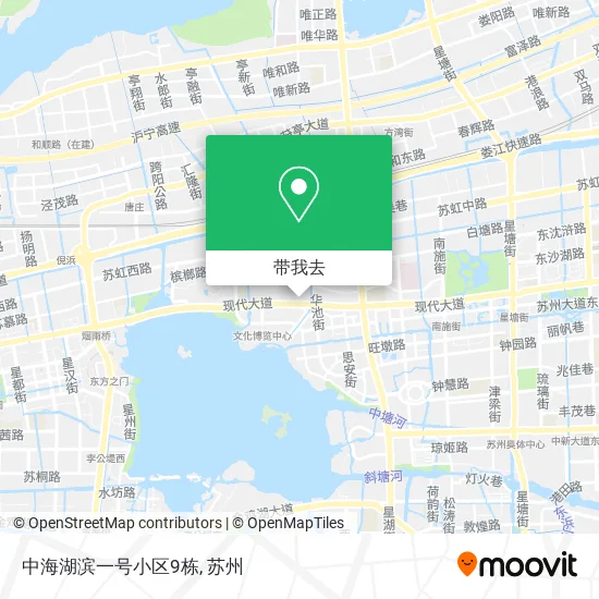 中海湖滨一号小区9栋地图