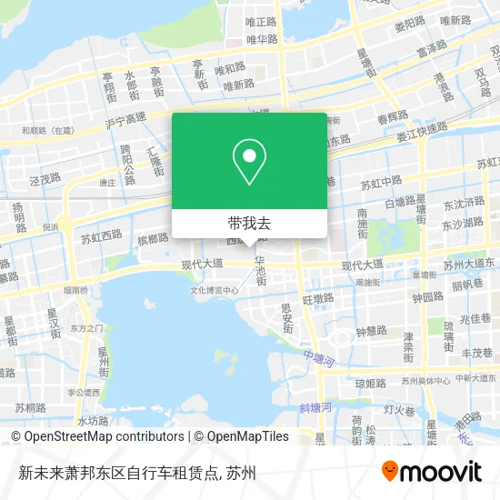 新未来萧邦东区自行车租赁点地图
