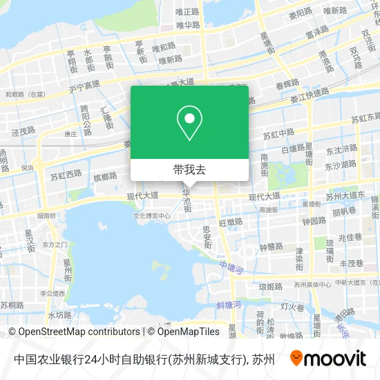 中国农业银行24小时自助银行(苏州新城支行)地图