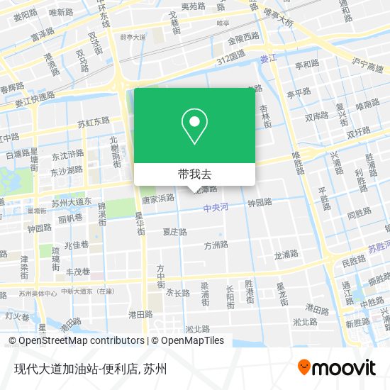 现代大道加油站-便利店地图