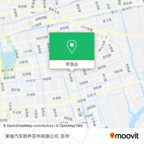 莱顿汽车部件苏州有限公司地图