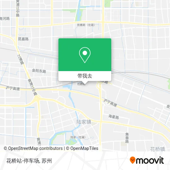 花桥站-停车场地图