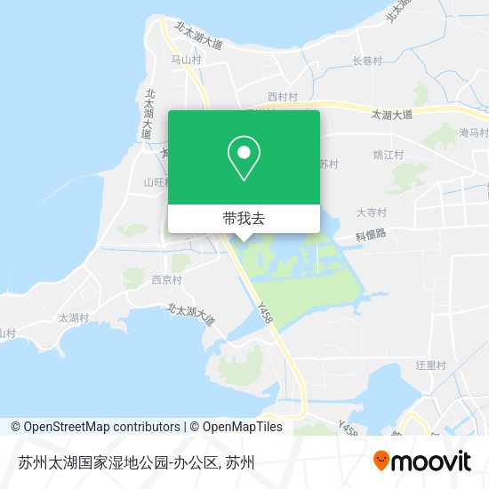 苏州太湖国家湿地公园-办公区地图