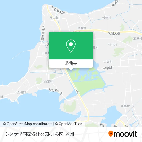 苏州太湖国家湿地公园-办公区地图