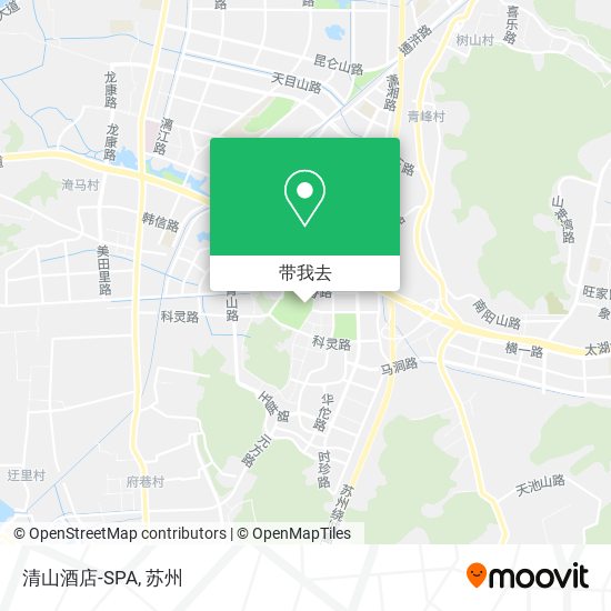 清山酒店-SPA地图