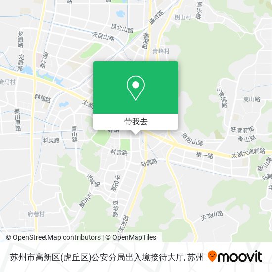 苏州市高新区(虎丘区)公安分局出入境接待大厅地图