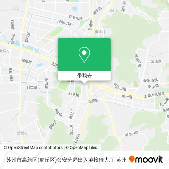 苏州市高新区(虎丘区)公安分局出入境接待大厅地图