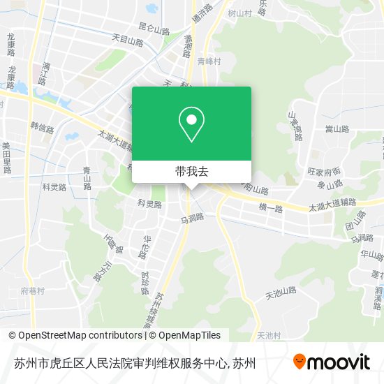 苏州市虎丘区人民法院审判维权服务中心地图