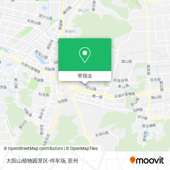 大阳山植物园景区-停车场地图