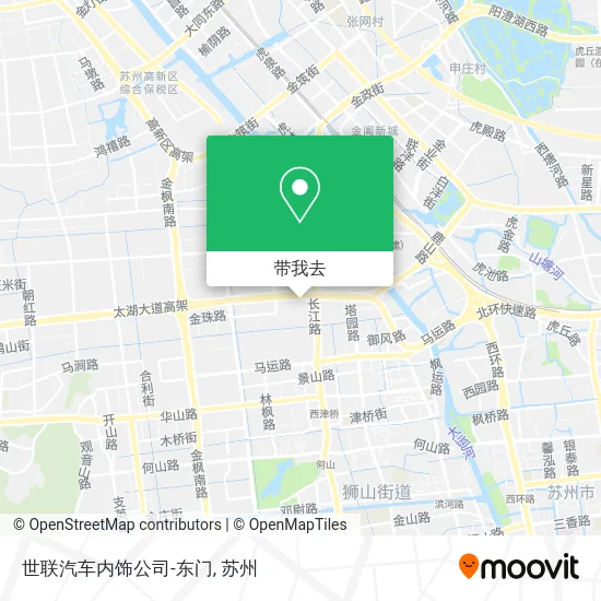 世联汽车内饰公司-东门地图