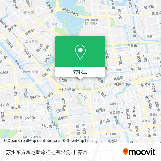 苏州东方威尼斯旅行社有限公司地图