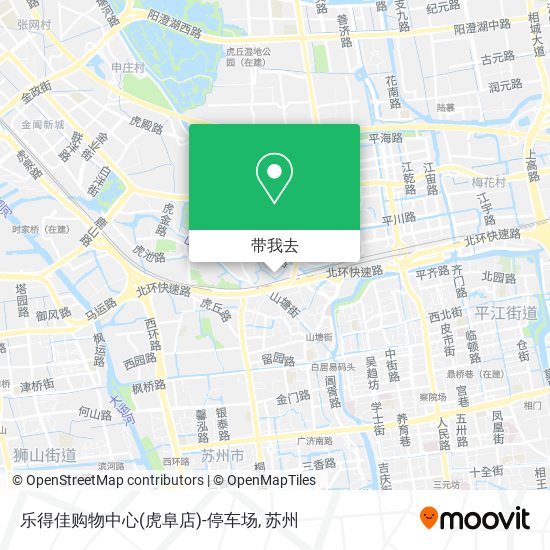 乐得佳购物中心(虎阜店)-停车场地图