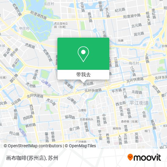 画布咖啡(苏州店)地图