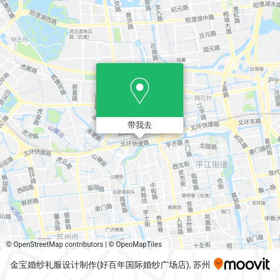 金宝婚纱礼服设计制作(好百年国际婚纱广场店)地图