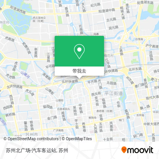 苏州北广场-汽车客运站地图