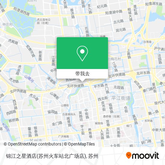 锦江之星酒店(苏州火车站北广场店)地图