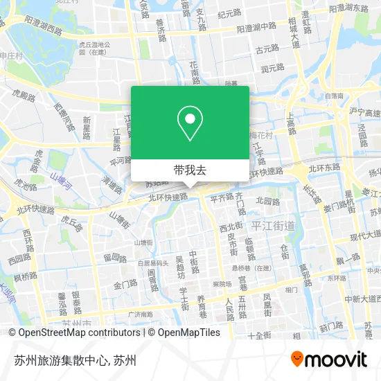 苏州旅游集散中心地图