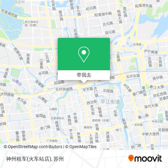 神州租车(火车站店)地图