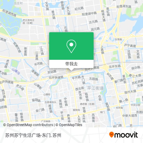苏州苏宁生活广场-东门地图