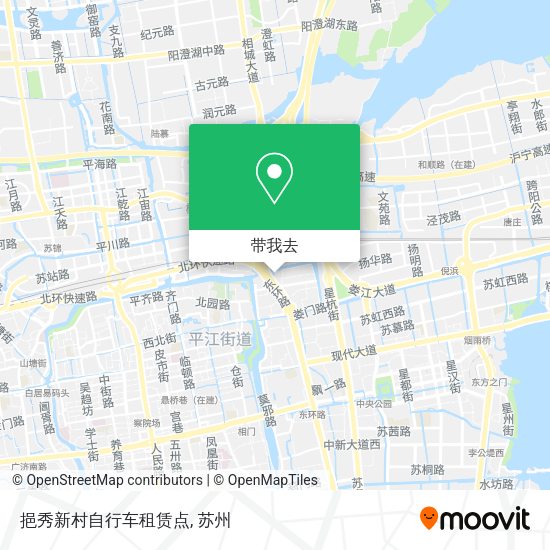 挹秀新村自行车租赁点地图