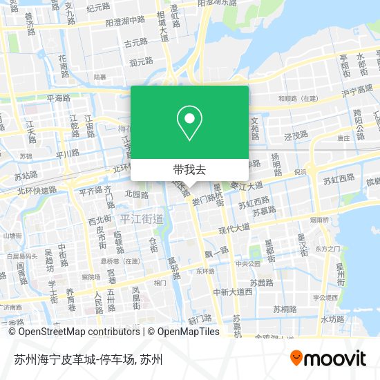 苏州海宁皮革城-停车场地图