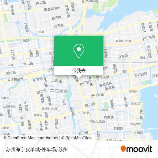 苏州海宁皮革城-停车场地图
