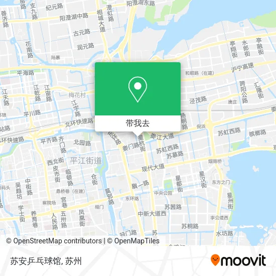 苏安乒乓球馆地图