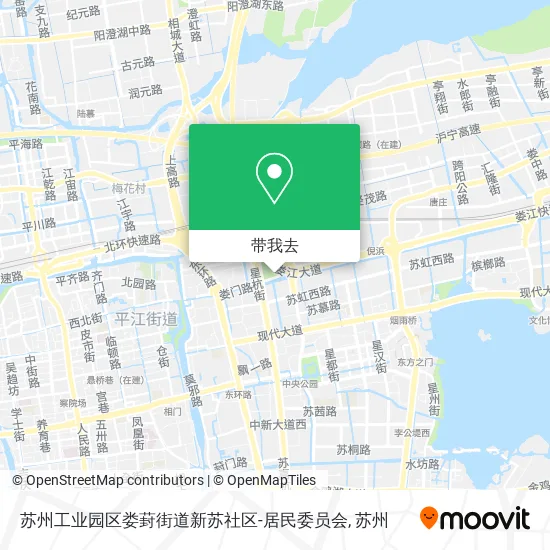 苏州工业园区娄葑街道新苏社区-居民委员会地图