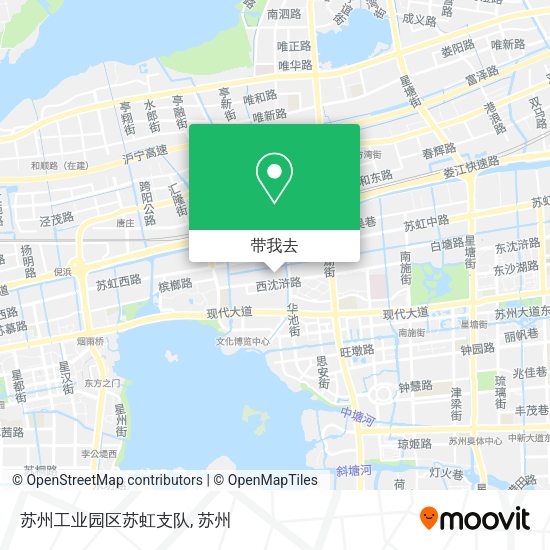 苏州工业园区苏虹支队地图