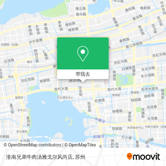 淮南兄弟牛肉汤雅戈尔风尚店地图