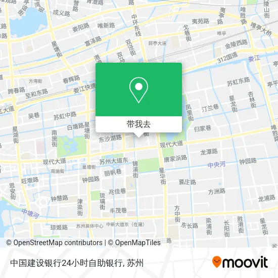 中国建设银行24小时自助银行地图