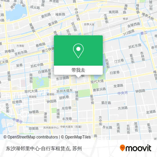东沙湖邻里中心-自行车租赁点地图