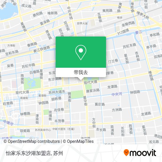 怡家乐东沙湖加盟店地图