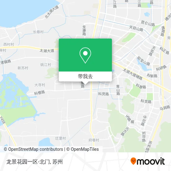 龙景花园一区-北门地图