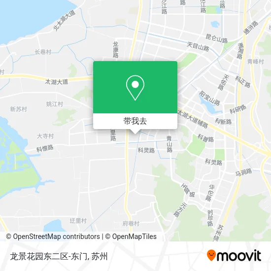 龙景花园东二区-东门地图