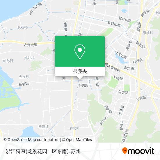 浙江窗帘(龙景花园一区东南)地图