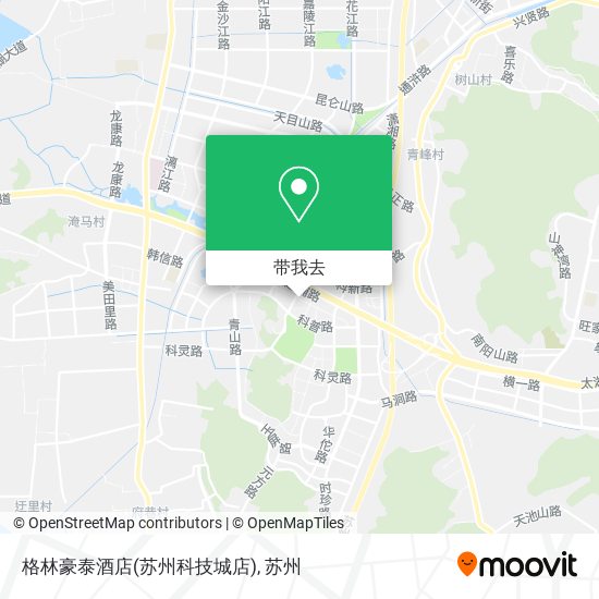 格林豪泰酒店(苏州科技城店)地图